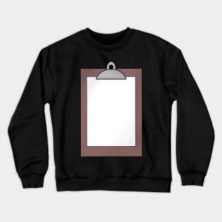 Clip Board Clip Art Crewneck Sweatshirt